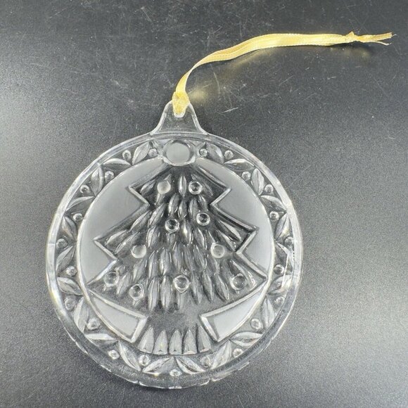 MIKASA Clear Crystal Ornament Round Sun Catcher Figure Christmas Tree Holiday - Picture 14 of 14